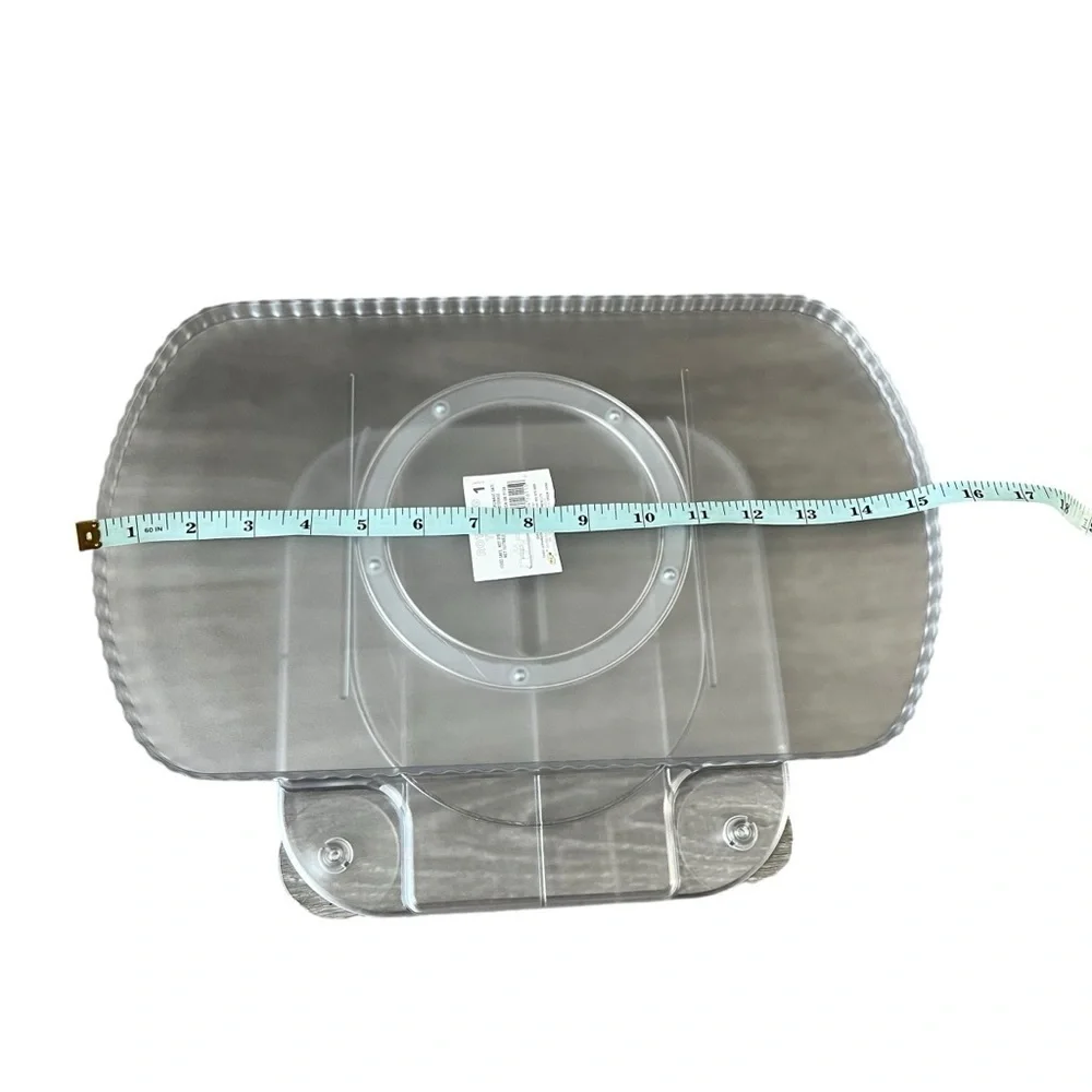 NWT Rectangle Rotating Clear Susan Tray